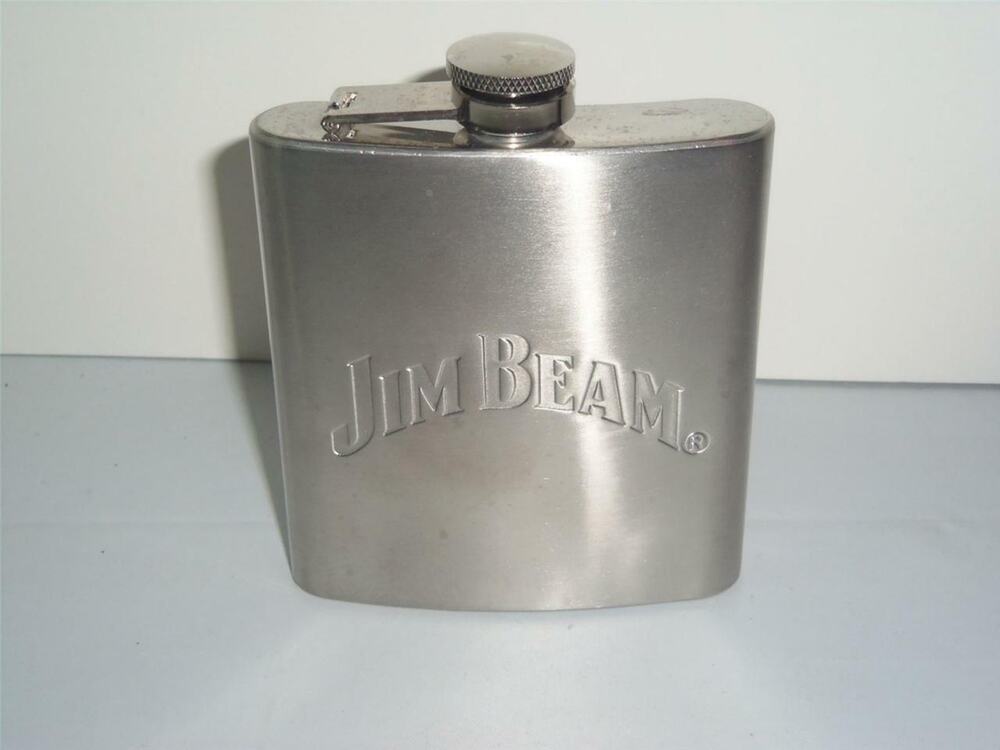 Jim Beam Stainless Steel Flask Barware -011320